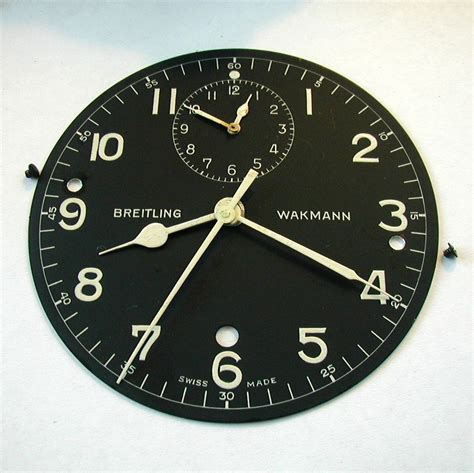 vintage aircraft clock 737 breitling wakman|Vintage NOS Breitling Wakmann Aircraft Clock Dial, Swiss.